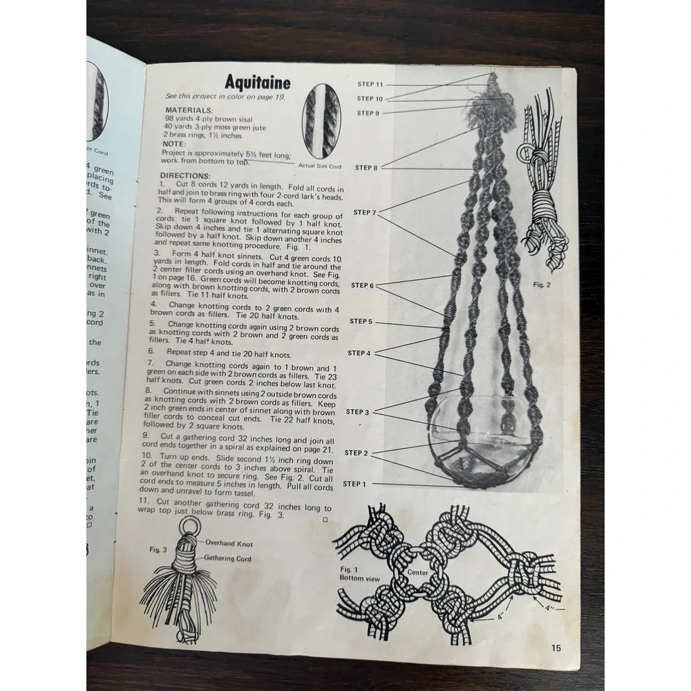 Craft Course Book vintage macrame